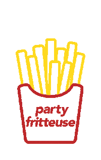 French Fries Sticker by partyfritteuse