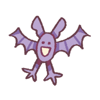 adeliegir happy smile spooky bat Sticker