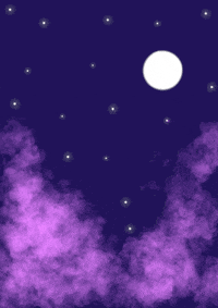 Yayuuu love star night moon GIF