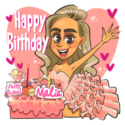 Happy Birthday Girl Sticker by FLEYJA.