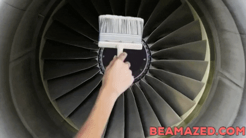 Momotaj giphygifmaker jet engine wobbly ball GIF