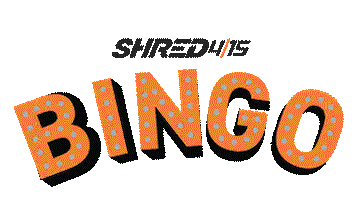 Orange Bingo Sticker by Shred415