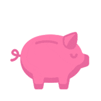 Pig Coin Sticker by qiip
