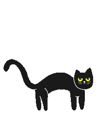 Black Cat Sticker