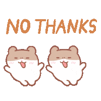 No Thank You Thanks Sticker