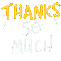 sarahpecorino thanks yellow orange doodle Sticker