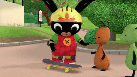 Children Skateboard GIF by Bing Bunny