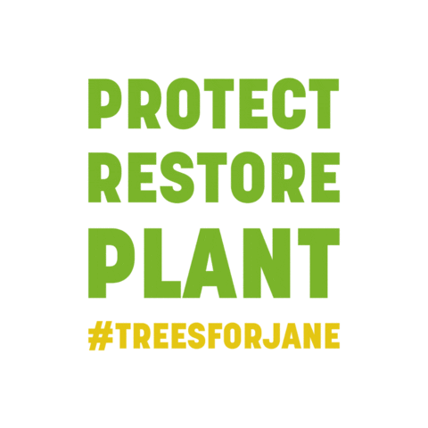 JaneGoodallInst climatecrisis planetearth lovenature reforestation Sticker