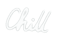 yuruneon neon chill relax word Sticker
