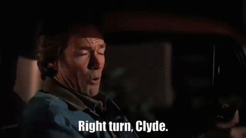 every which way but loose eastwood GIF