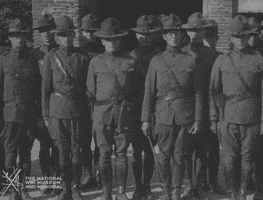 NationalWWIMuseum black and white waiting military footage GIF