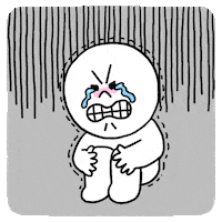 Sad Moon GIF by LINE FRIENDS