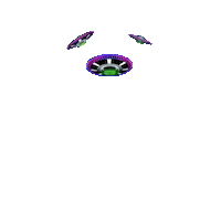 Alien Invasion Aliens Sticker by Insomniac Events