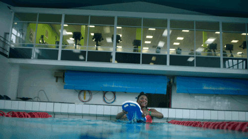 swimming pool yes GIF by This Girl Can