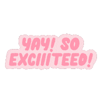 Excited Lets Go Sticker by Caroline's Choice