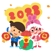 New Year Love Sticker by Jiligaga