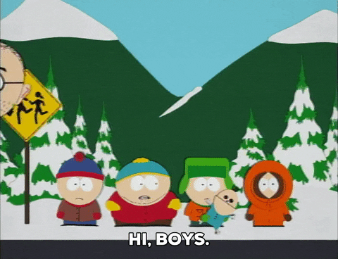 boys at the bus stop GIF by South Park 