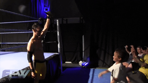 Fu Middle Finger GIF by Explosive Professional Wrestling