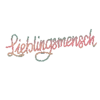 In Love Lettering Sticker by Handbeschriftetes