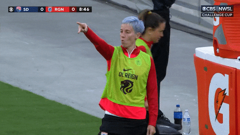 Womens Soccer Pointing GIF by National Women's Soccer League