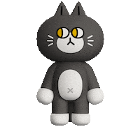 Turn Around Cat Sticker by 궁디팡팡 캣페스타