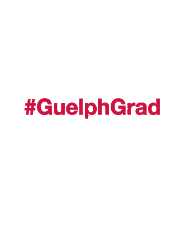 Graduation Class Of 2020 Sticker by Guelph Gryphons