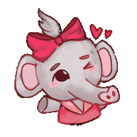 In Love Elephant Sticker by RVHS JC Orientation
