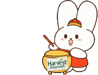 New Year Bunny Sticker by HarvestGourmetMY