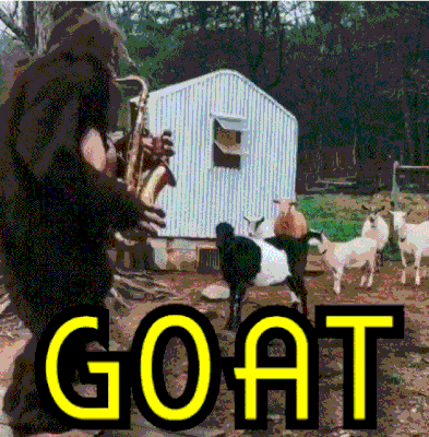 Goat Bigfoot GIF by saxsquatch