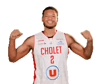 Celebrating Kennedy Meeks Sticker by Cholet Basket