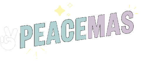 Yellow Star Christmas Sticker by peaceoutskincare