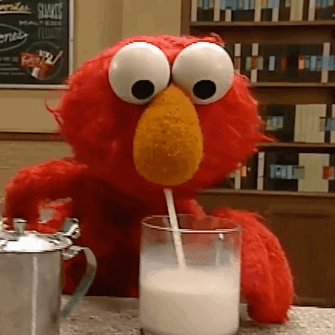 Breakfast Drinking GIF by Sesame Street