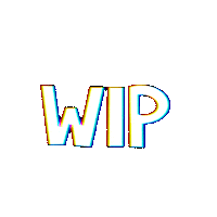 Work In Progress Glitch Sticker