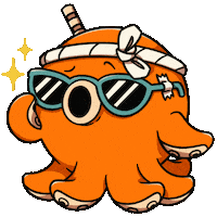 Sunglasses Takoyaki Sticker