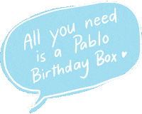 Pablo Birthday Box Sticker by Pablosaurus
