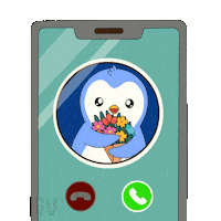 Celebration Calling Sticker by Pudgy Penguins