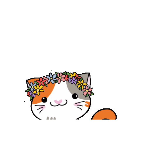 Cat Spring Sticker by Petique, Inc.