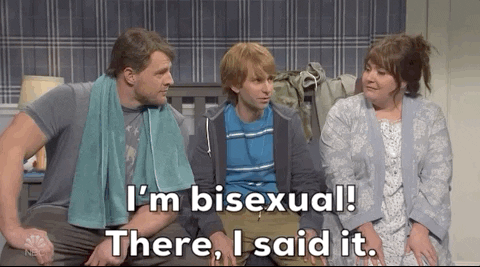 A man coming out as bisexual