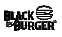 blackburgerofficial cool black neon burger Sticker