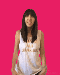 jennrobbins yes pink excited cheers GIF