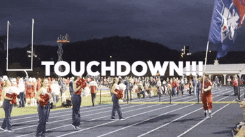 Touchdown Patriots GIF by University of the Cumberlands