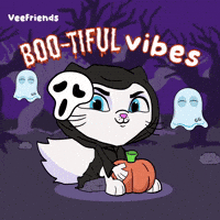 Cat Halloween GIF by VeeFriends