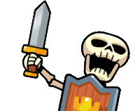 Clash Royale Skeleton Sticker