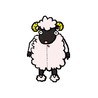 buruburuburub4 sheep 羊 ひつじ 干支 Sticker