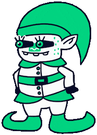 Christmas Elves Sticker by Leagas Delaney Hamburg