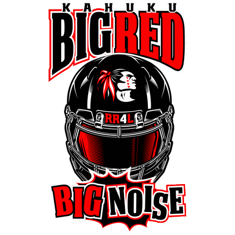 hawaiibigredstore football red raiders big red red raider Sticker