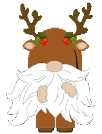 Christmas Santas Reindeer Sticker