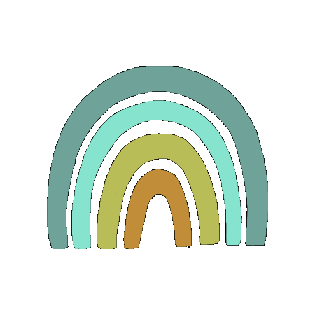 MrsMintDesign giphygifmaker rainbow boho regenbogen Sticker
