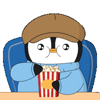 Drama Eating Sticker by Pudgy Penguins