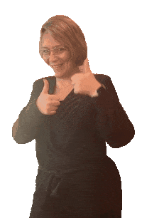 Pietersfotografie dancing thumbsup fine thumbs Sticker